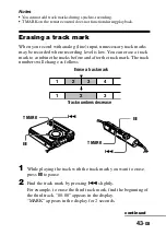 Предварительный просмотр 43 страницы Sony MZ-R701 Operating Instructions Manual