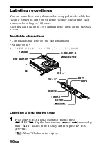 Предварительный просмотр 46 страницы Sony MZ-R701 Operating Instructions Manual