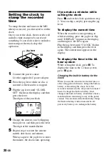 Preview for 20 page of Sony MZ-R90 Analog PCLink Operating Instructions Manual