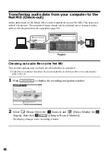 Предварительный просмотр 80 страницы Sony MZ-S1 SonicStage v1.5 Operating Instructions Manual