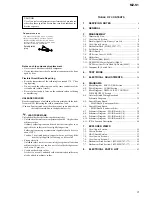 Preview for 3 page of Sony MZ-S1 SonicStage v1.5 Service Manual