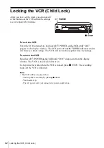 Preview for 42 page of Sony N700 - SLV - VCR Operating Instructions Manual