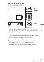 Preview for 53 page of Sony N700 - SLV - VCR Operating Instructions Manual