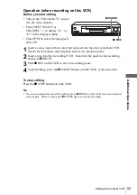 Preview for 55 page of Sony N700 - SLV - VCR Operating Instructions Manual