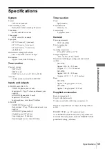 Preview for 59 page of Sony N700 - SLV - VCR Operating Instructions Manual