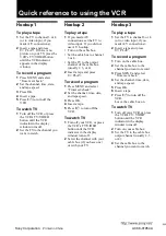 Preview for 68 page of Sony N700 - SLV - VCR Operating Instructions Manual