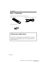 Preview for 6 page of Sony N71 Operating Instructions Manual