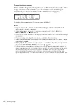 Preview for 44 page of Sony N900 - SLV - VCR Operating Instructions Manual