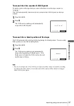 Preview for 67 page of Sony N900 - SLV - VCR Operating Instructions Manual