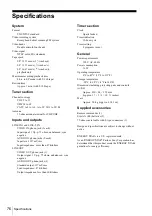 Preview for 76 page of Sony N900 - SLV - VCR Operating Instructions Manual