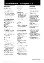 Preview for 84 page of Sony N900 - SLV - VCR Operating Instructions Manual