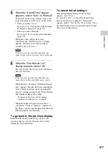 Предварительный просмотр 21 страницы Sony NAC-SV10i Operating Instructions Manual