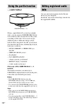 Предварительный просмотр 18 страницы Sony NAS-CZ1 M-Crew Operating Instructions Manual