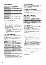 Preview for 26 page of Sony NAS-Z200DIR Operating Instructions Manual