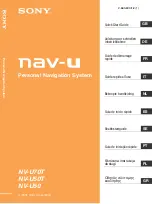 Sony nav-u NV-U50 Quick Start Manual preview