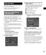 Preview for 9 page of Sony NAV-U NV-U71T Quick Start Manual