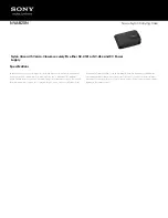 Sony NAV-U NVA-B20N Specification Sheet preview