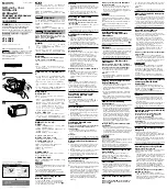 Sony ND Filter Kit Operating Instructions preview