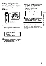 Preview for 25 page of Sony Network Walkman NW-E403 Operating Instructions Manual