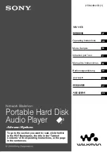 Preview for 1 page of Sony Network Walkman NW-HD3 Operating Instructions Manual