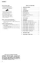 Preview for 2 page of Sony Network Walkman NW-HD3 Service Manual