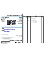 Preview for 1 page of Sony NEX-3D - alpha; Nex-3 With Sel-16f28 Servise Manual