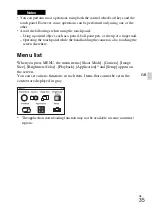 Предварительный просмотр 35 страницы Sony NEX-5T Instruction Manual