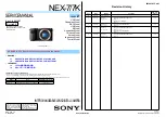 Sony NEX-7 &alpha Service Manual preview