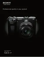 Sony NEX-7 &alpha Specification Sheet preview