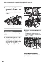 Предварительный просмотр 12 страницы Sony NEX-FS100N Operating Manual