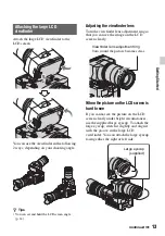 Предварительный просмотр 13 страницы Sony NEX-FS100N Operating Manual