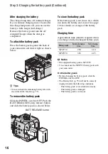 Предварительный просмотр 16 страницы Sony NEX-FS100N Operating Manual