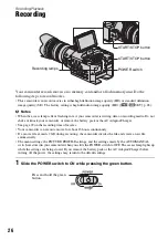 Предварительный просмотр 26 страницы Sony NEX-FS100N Operating Manual