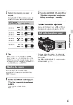 Предварительный просмотр 37 страницы Sony NEX-FS100N Operating Manual