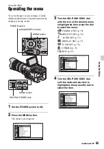 Предварительный просмотр 65 страницы Sony NEX-FS100N Operating Manual