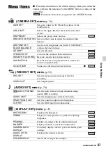 Предварительный просмотр 67 страницы Sony NEX-FS100N Operating Manual