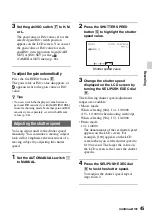 Предварительный просмотр 45 страницы Sony NEX-FS700 Operating Manual