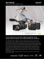 Предварительный просмотр 1 страницы Sony NEX-FS700R Brochure & Specs