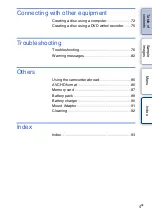 Preview for 4 page of Sony NEX-VG10 - Digital Hd Video Camera Recorder Handbook