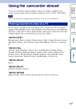 Preview for 85 page of Sony NEX-VG10 - Digital Hd Video Camera Recorder Handbook