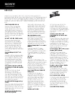 Preview for 1 page of Sony NEX-VG20 Handycam® User Manual