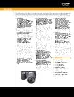 Preview for 1 page of Sony NEX52LENSBDL Specifications