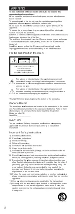 Preview for 2 page of Sony NSA-PE1 Operating Instructions Manual