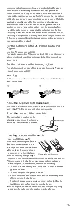 Предварительный просмотр 15 страницы Sony NSA-PF1 Operating Instructions Manual