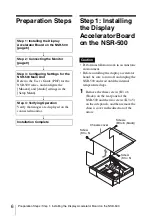 Preview for 6 page of Sony NSBK-DH05 Installation Manual