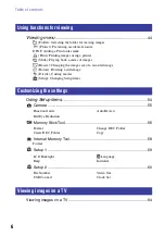 Preview for 6 page of Sony NSC-GC1 Network Sharing Camera Handbook