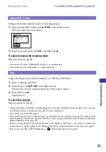 Preview for 57 page of Sony NSC-GC1 Network Sharing Camera Handbook