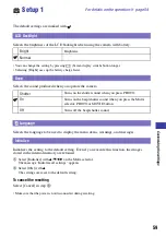 Preview for 59 page of Sony NSC-GC1 Network Sharing Camera Handbook