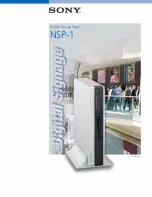 Preview for 1 page of Sony NSP-1 Brochure & Specs