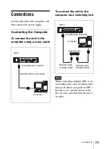 Preview for 25 page of Sony NSP-1 Operation Manual